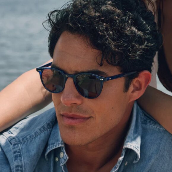 Krewe Landry Polarized Sunglasses - Indigo Tortoise - Picture 5 of 7